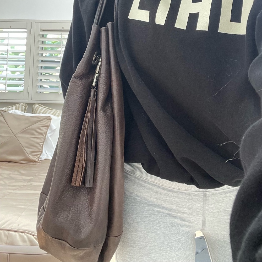 Not Rational bucket leather hobo bag